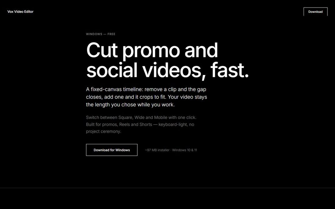 Vox Video Editor